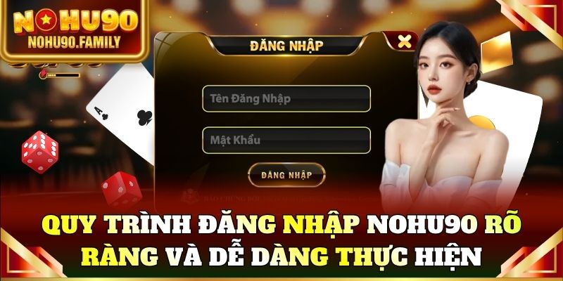 Quy trình đăng nhập Nohu90 rõ ràng và dễ dàng thực hiện